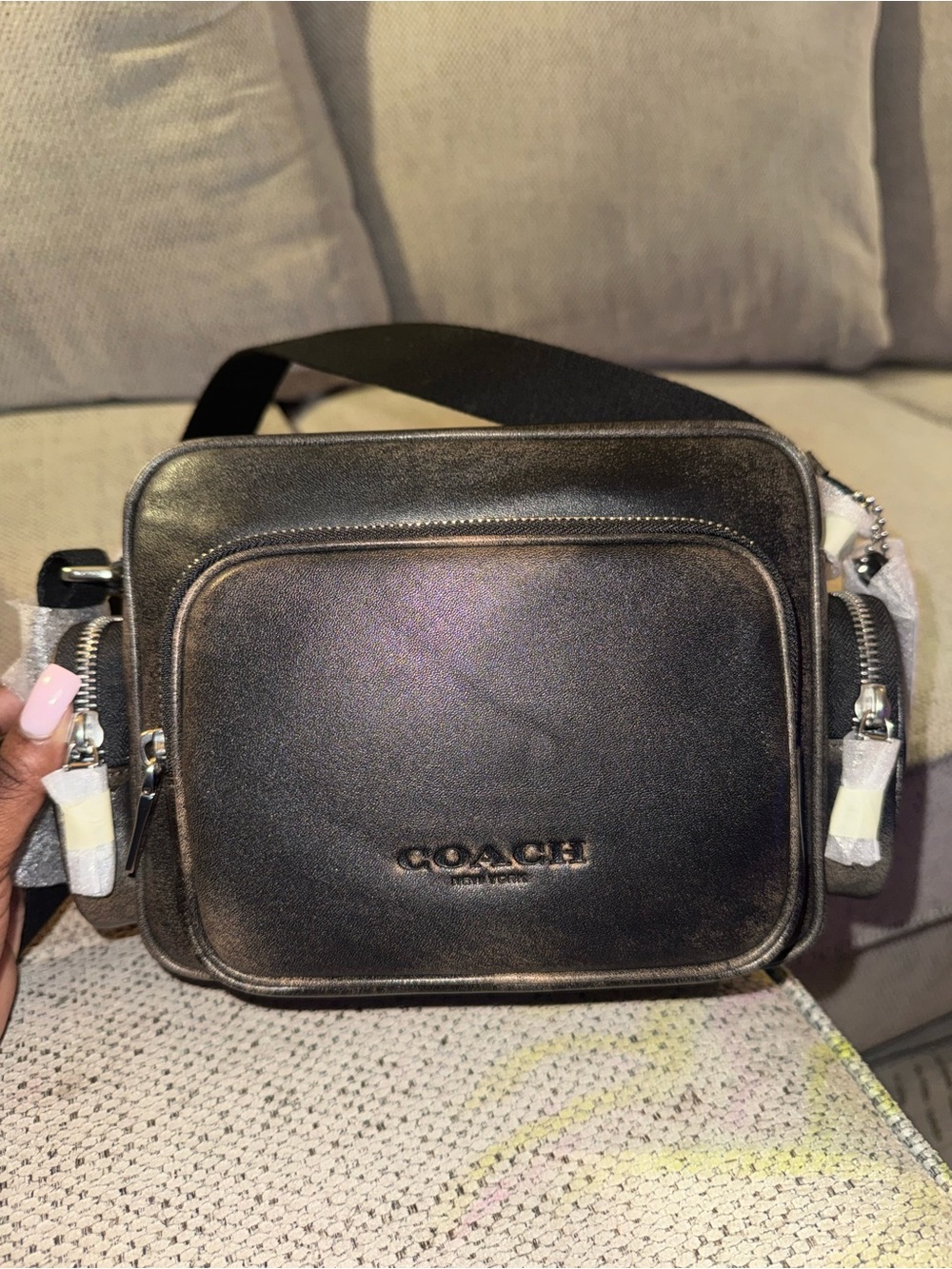 Coach Fletcher Loved Leather Crossbody